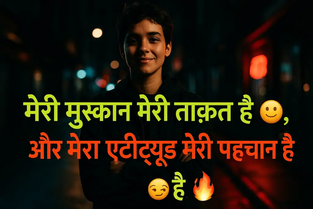 2 line attitude shayari in Hindi