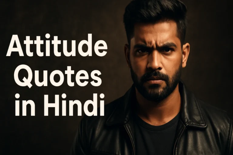 Attitude Quotes in Hindi